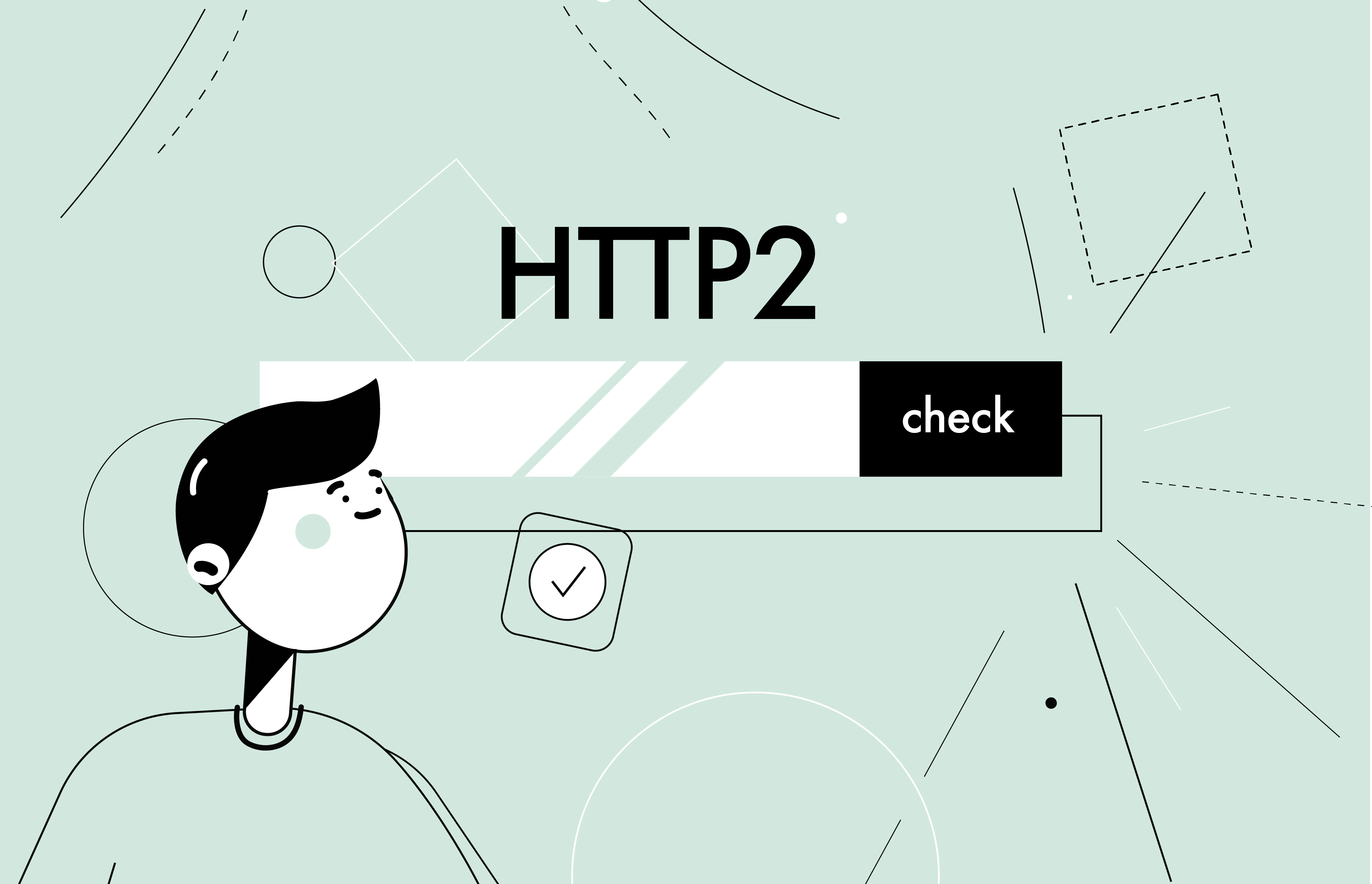 "HTTP/2 Checker interface showing website URL input and protocol status, helping optimize website speed and performance."